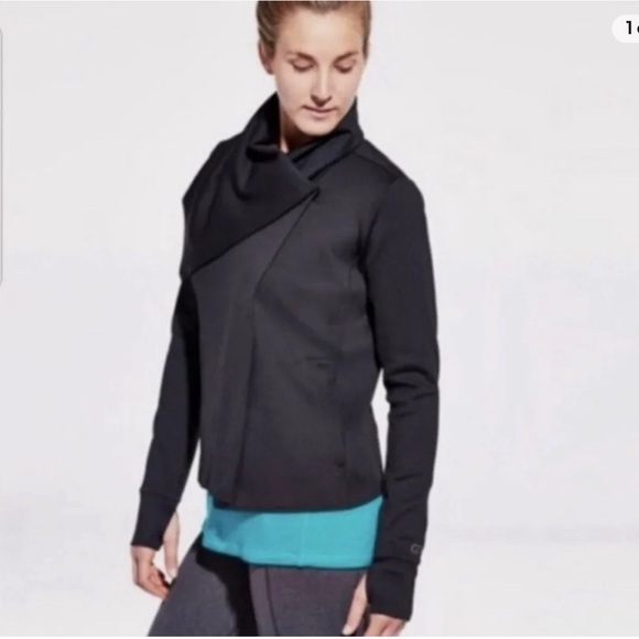 CALIA | Carrie Underwood Effortless Moto Jacket Caviar Black Size Small - Picture 13 of 13